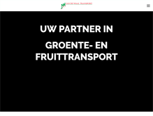 Tablet Screenshot of jandewaaltransport.nl